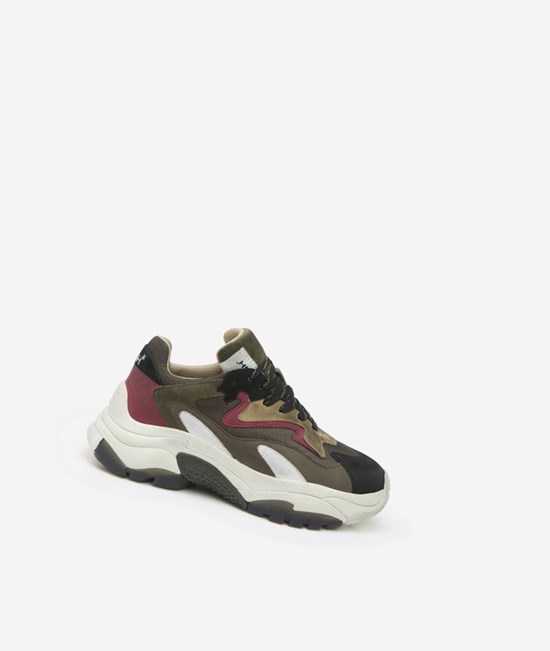 Black / Cardinal / Clay Men's ASH ATOMIC Low-Top Sneakers | 769PMLEKJ
