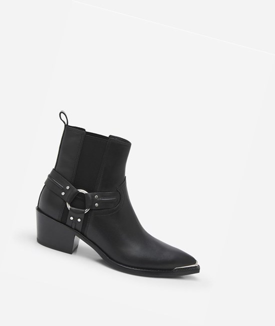 Black Women's ASH Dusty Ankle Boots | 324SLHOVA