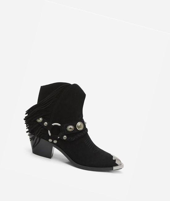 Black Women's ASH Farrow Ankle Boots | 783XNAJZK