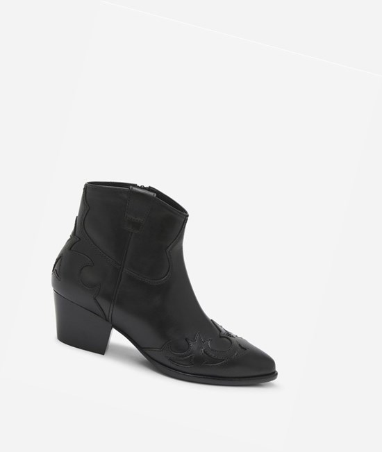 Black Women's ASH Harlow Ankle Boots | 495VTIQOM