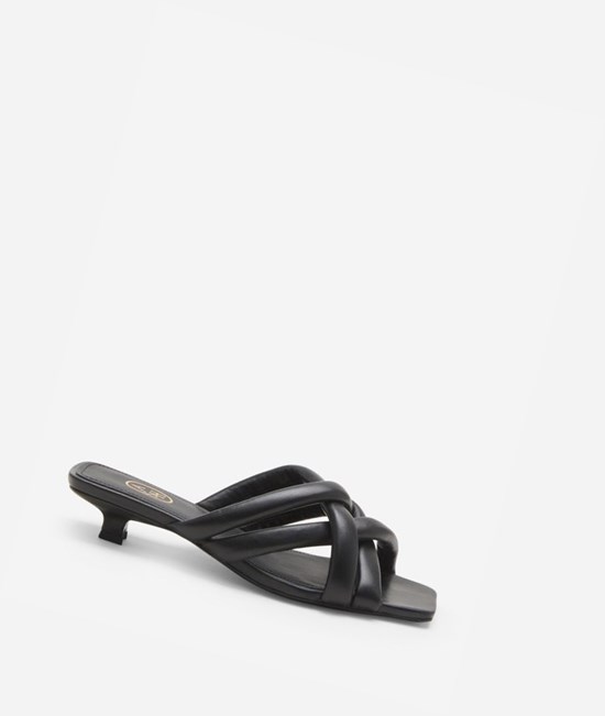 Black Women's ASH Nolita Flat Sandals | 823ZBGIQJ