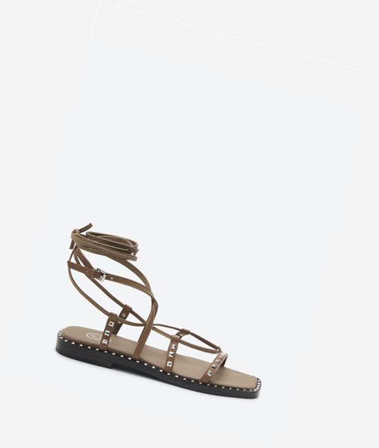 Fango Women's ASH Mauritius Studs Flat Sandals | 514LXGWDB