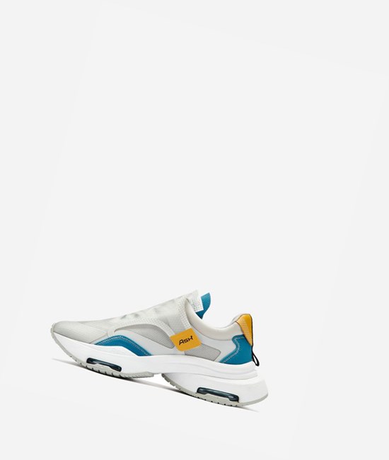 Pearl / Scuba / Spark / White Women's ASH Oxygen Low-Top Sneakers | 810VCKNJM