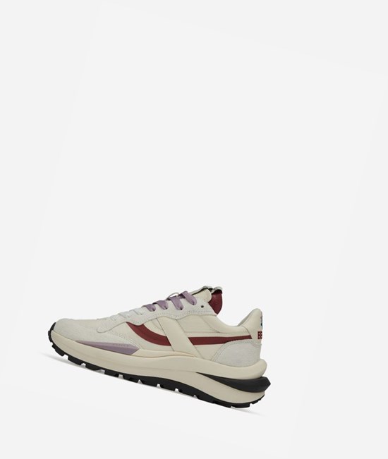 White / White Swan / Red Dhalia Women's ASH Spider 620-01 Be Kind Low-Top Sneakers | 876UGYQTV