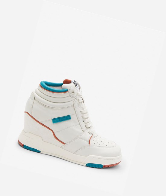 White Women's ASH Blade High-Top Sneakers | 450SJZRMD